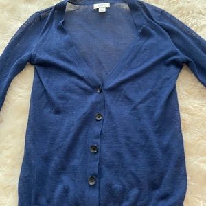 Ann Taylor loft dark blue cardigan.